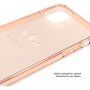 Adidas eredeti transzparens tok logóval - iPhone 11 Pro Max - rózsaszín-arany