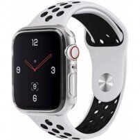 Uniq Glase Slim borító puha műanyagból - Apple Watch 44mm - transzparens