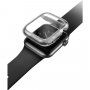 Uniq Garde Hybrid tok képernyővédő fóliával Apple Watch 44mm - füstös