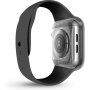 Uniq Garde Hybrid tok képernyővédő fóliával Apple Watch 44mm - füstös