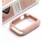 Uniq Lino szilikon borító - Apple Watch 44mm - világos rózsaszín