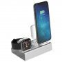 Alumínium állomás 3 az egyben iPhone / Apple Watch / AirPods - ezüst