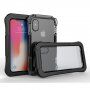 Vízálló és extra tartós borító - iPhone X / XS - fekete
