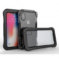 Vízálló és extra tartós borító - iPhone X / XS - fekete