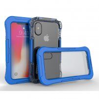 Vízálló és extra tartós borító - iPhone X / XS - kék