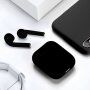 i18 TWS vezeték nélküli fülhallgató töltő borítóval Apple eszközökhöz - fekete