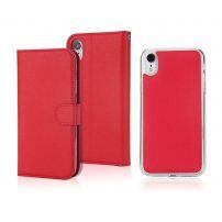 Levehető flip cover tok iPhone XR - piros