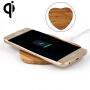 Luxus Qi vezeték nélküli töltő bambuszból iPhone / 8 / 8 Plus - szív