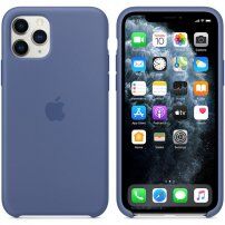 Eredeti Apple szilikon tok - iPhone 11 Pro Max - kopott kék