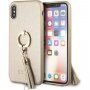 Guess Saffiano Ring tok - iPhone X / XS - bézs