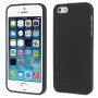 Mercury Goospery matt tok puha műanyagból - iPhone 5 / 5S / SE (2016) - fekete
