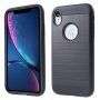 Tok csiszolt textúrával iPhone XR - fekete
