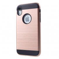 Tok csiszolt textúrával iPhone XR - rózsaszín-arany