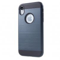 Tok csiszolt textúrával iPhone XR - sötétkék