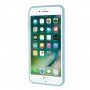 Szilikon tok szívecskékkel - iPhone 6 / 6S - világoskék