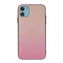Tok üveg hátsó résszel - iPhone 11 - rózsaszín-arany