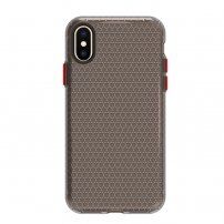 Transzparens tok méhsejt mintával - iPhone X / XS - fekete
