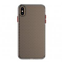 Transzparens tok méhsejt mintával - iPhone XS Max - fekete