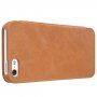 Nillkin Qin flip cover borító PU műbőrből - iPhone 5 / 5S / SE (2016) - barna