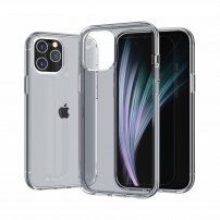 Transzparens tok kameravédelemmel - iPhone 12 mini - szürke