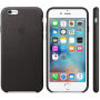 Eredeti bőr tok Apple iPhone 6S Plus készülékre - fekete