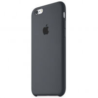 Eredeti szilikon fedél Apple iPhone 6S Plus készülékre - szénszürke