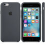 Eredeti szilikon fedél Apple iPhone 6S Plus készülékre - szénszürke