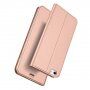 DUX DUCIS flip cover borító - iPhone 5 / 5S / SE (2016) - rózsaszín-arany
