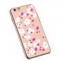 Comma metalikus tok cseresznyevirággal - iPhone 6 / 6S - arany