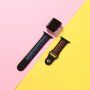 Szilikon szíj - Apple Watch 42mm / 41mm / 40mm / 38mm - fekete-szivárvány
