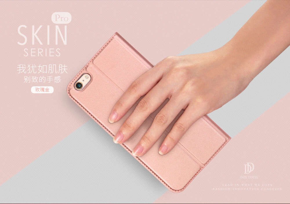 DUX DUCIS flip cover borító - iPhone 6 / 6S - rózsaszín-arany DUX DUCIS flip cover borító - iPhone 6 / 6S - rózsaszín-arany