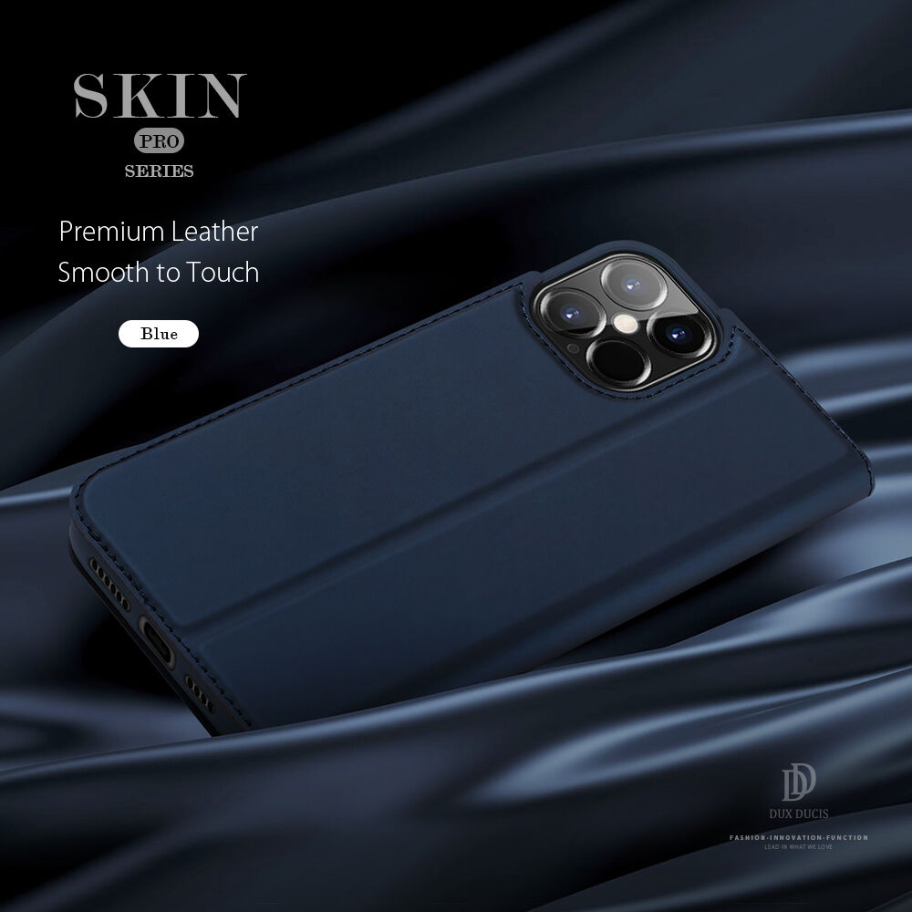 DUX DUCIS flip cover borító - iPhone 12 Pro Max - fekete