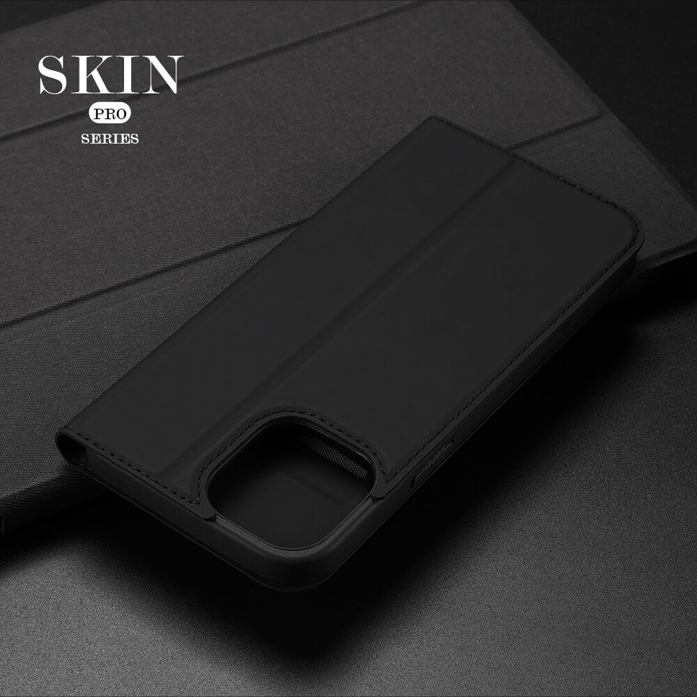 DUX DUCIS flip cover borító - iPhone 12 Pro Max - fekete