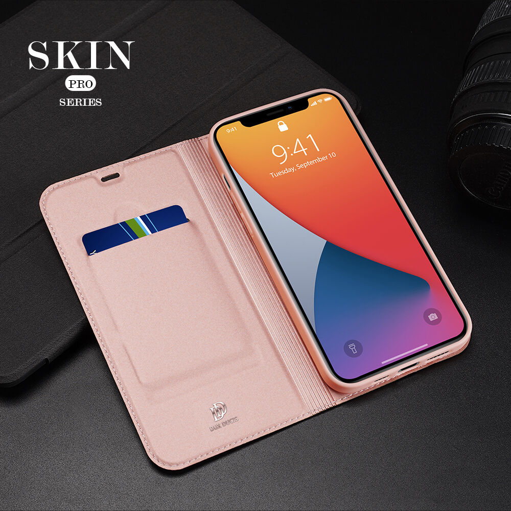 DUX DUCIS flip cover borító - iPhone 12 Pro Max - fekete