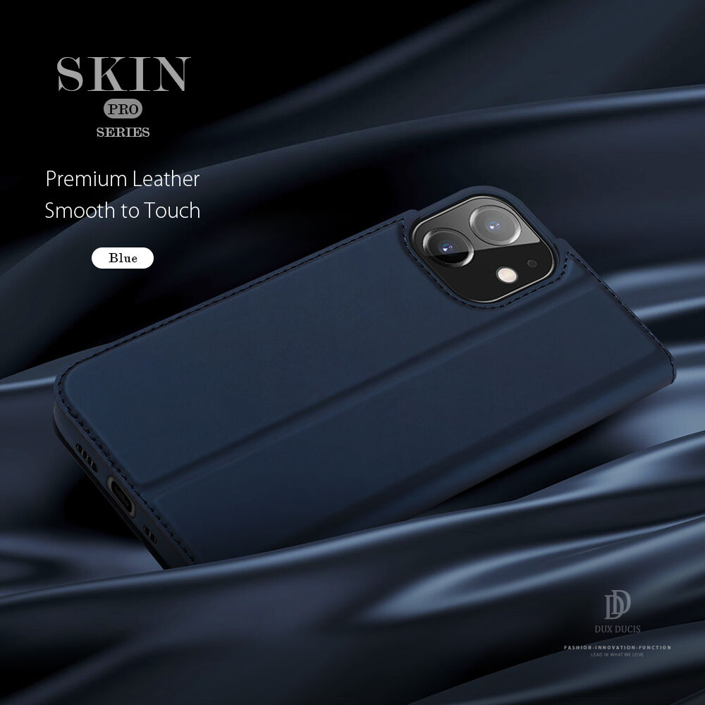 DUX DUCIS flip cover borító - iPhone 12 mini - fekete