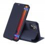 DUX DUCIS flip cover borító - iPhone 12 / 12 Pro - sötétkék