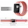 Csíkos nylon szíj - Apple Watch Ultra 49mm / 46mm / 45mm / 44mm / 42mm - neon narancssárga