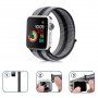 Csíkos nylon szíj - Apple Watch Ultra 49mm / 46mm / 45mm / 44mm / 42mm - szürkés-fekete