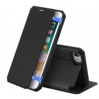Dux Ducis pénztárcás borító - iPhone 7 / 8 / SE (2020/2022) - fekete