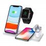Q20 4 az 1-ben összecsukható vezeték nélküli állvány iPhone / Apple Watch / AirPods készülékekhez Lightning csatlakozóval - 15W - fehér