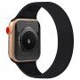 Szilikon körpánt - szíj csat nélkül - Apple Watch Ultra 49mm / 46mm / 45mm / 44mm / 42mm - S - fekete
