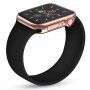 Szilikon körpánt - szíj csat nélkül - Apple Watch Ultra 49mm / 46mm / 45mm / 44mm / 42mm - S - fekete