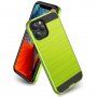 Tartós tok iPhone 12 / 12 Pro - csiszolt textúra - zöld