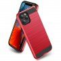 Tartós tok iPhone 12 mini - csiszolt textúra - piros