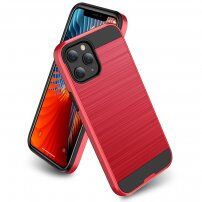 Tartós tok iPhone 12 mini - csiszolt textúra - piros