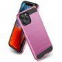 Tartós tok iPhone 12 mini - csiszolt textúra - rózsaszín