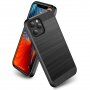 Tartós tok iPhone 12 mini - csiszolt textúra - fekete