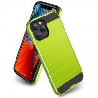 Tartós tok iPhone 12 Pro Max - csiszolt textúra - zöld