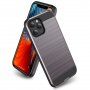 Tartós tok iPhone 12 Pro Max - csiszolt textúra - szürke