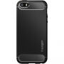 Spigen védőtok Armor - Apple iPhone SE (2016) / 5S / 5 készülékre - fekete